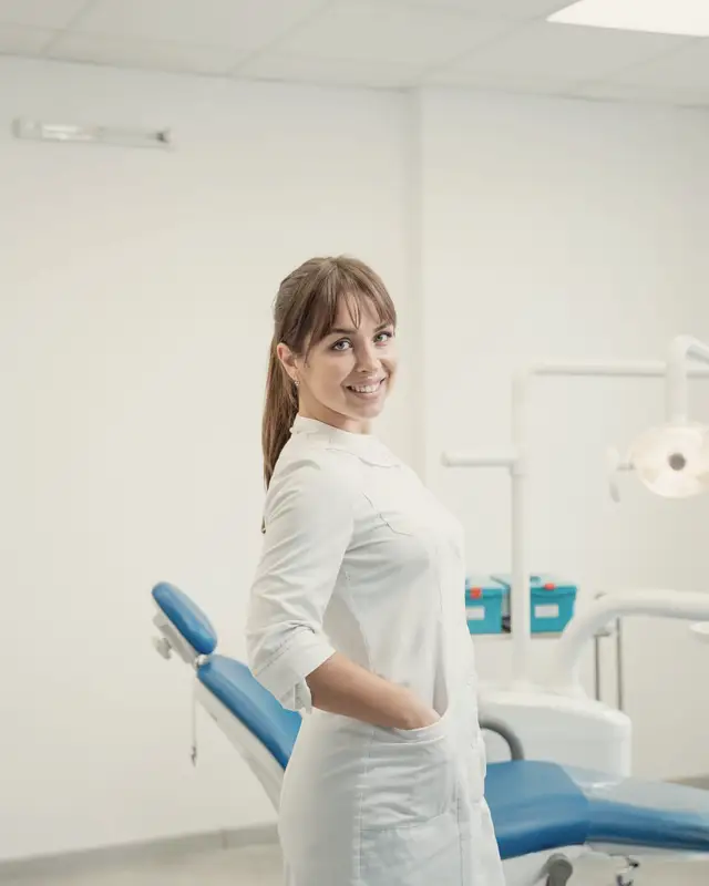 Dr. Kari Haraldsen in her treatment room